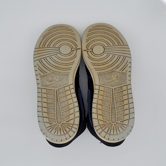 Air Jordan 1 Mid Multi-Color Swoosh Black Red Blue Size 7 US - Picture 15 of 16